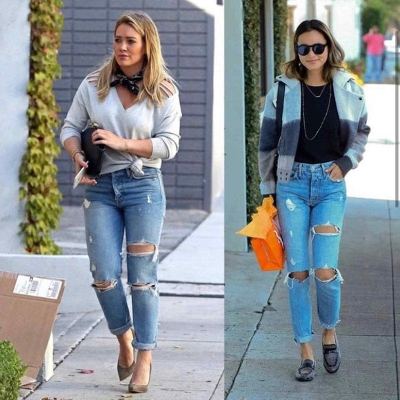 GRLFRND Light Blue Straight Leg Jeans - Picture 8 of 12